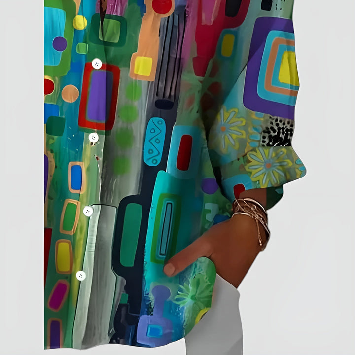 Clara | Artistic Flower Blouse