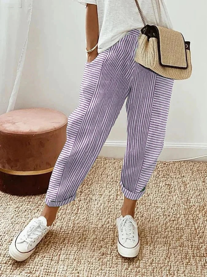 Paula | Striped Pants