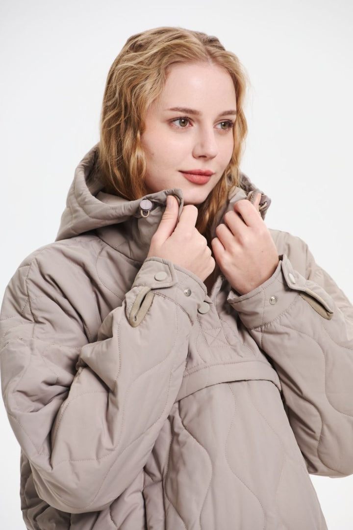 WILLOW | WATER-RESISTANT QUILTED HOODED JACKET